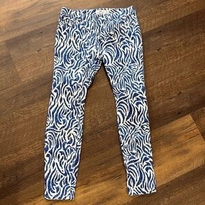Vineyard Vines high rise skinny jeans‎ womens size 4 nautical blue white